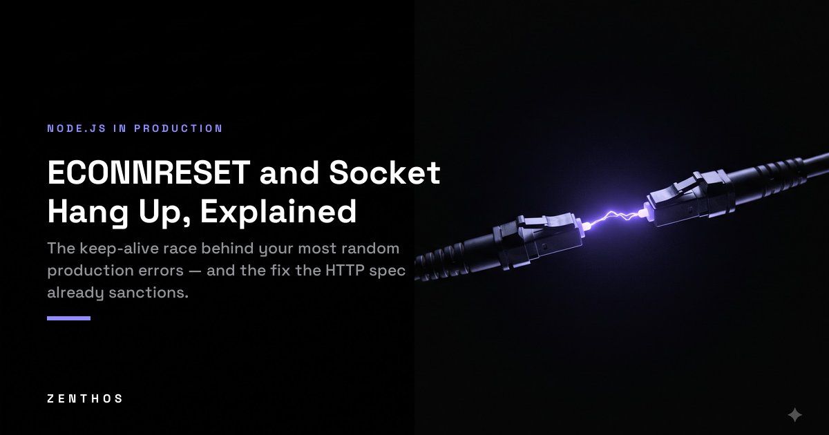 Two network cable connectors separated by a small gap with a violet electric arc snapping between them on a black background