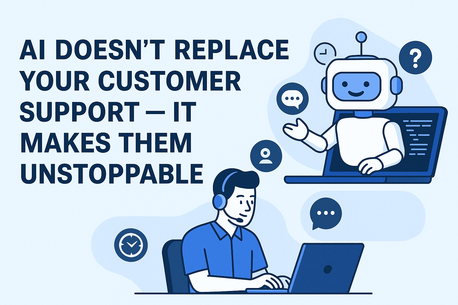 AI Doesn’t Replace Your Customer Support — It Makes Them Unstoppable — Zenthos article